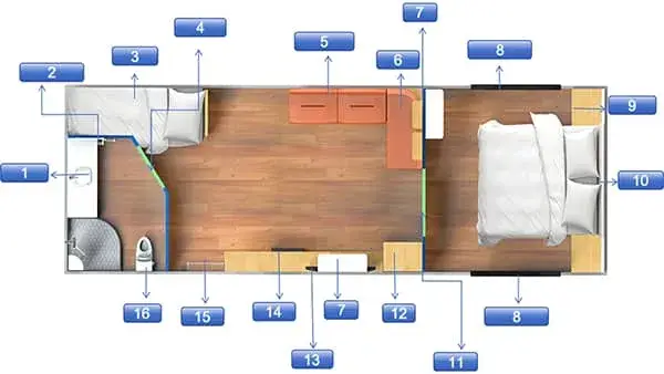 Семейные автотрейлеры с детской кроватью